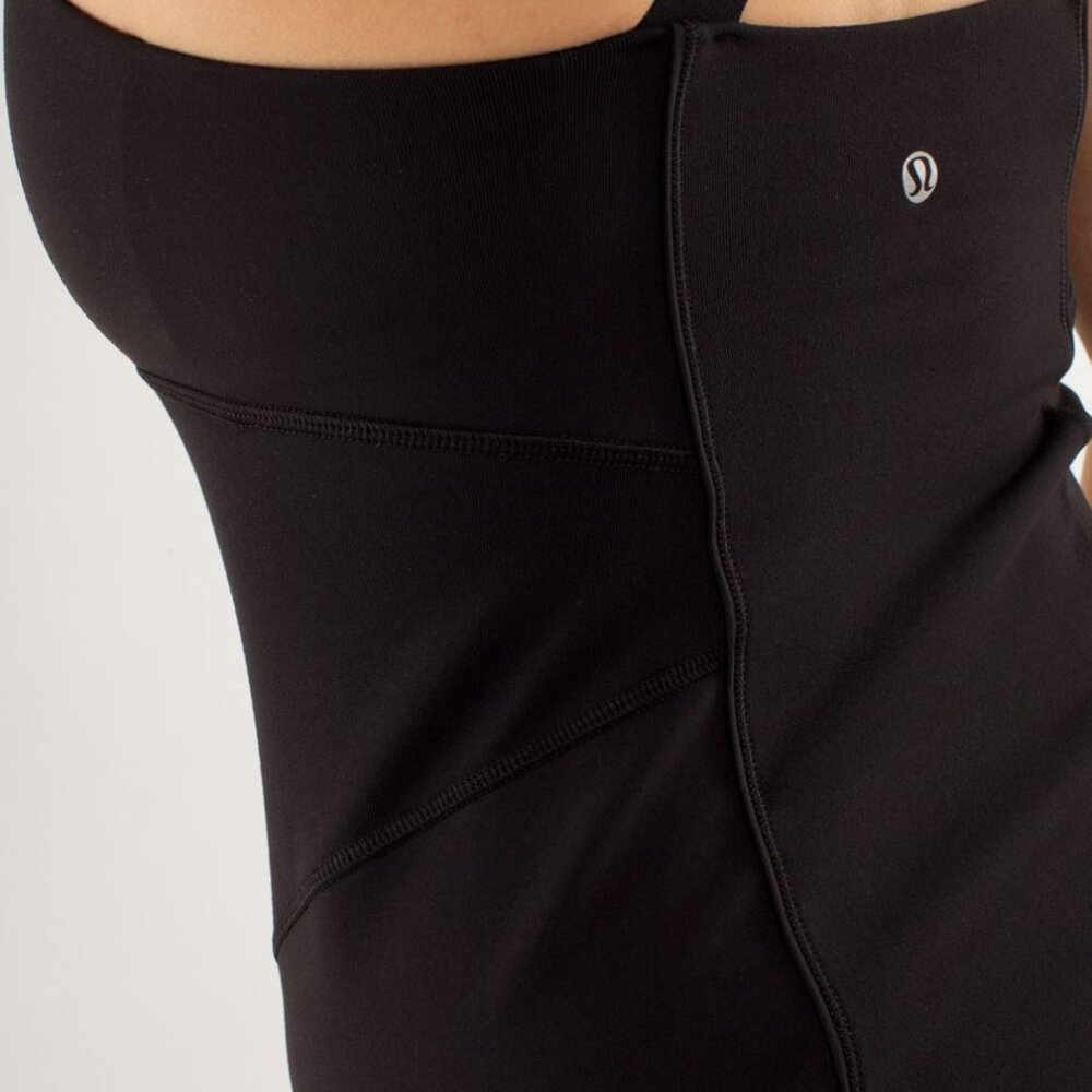 Lululemon Work It Out Tank Top Yoga Shelf Bra Stretch Sleeveless In Black - Picture 7 of 16